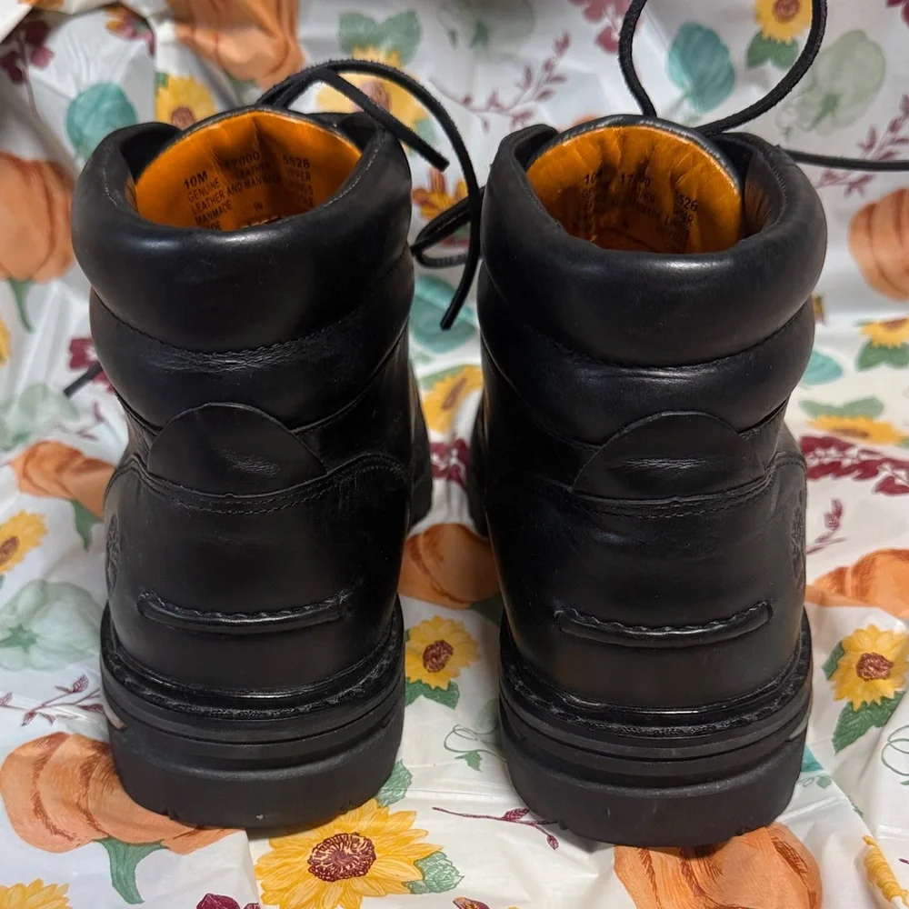 Timberland Men's Black Leather Boots